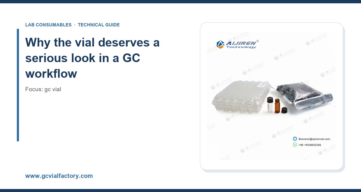Why the vial deserves a serious look in a GC workflow