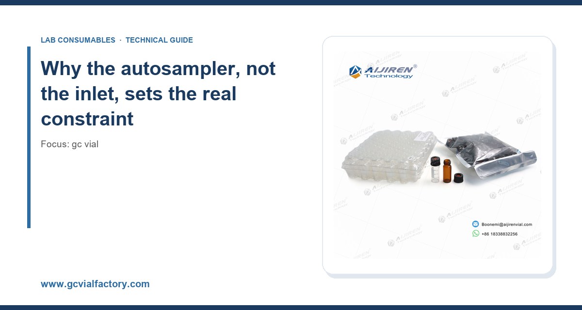 Why the autosampler, not the inlet, sets the real constraintnew gc vial