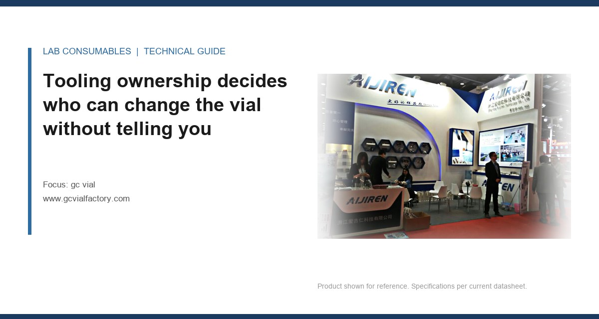 Tooling ownership decides who can change the vial without telling younew gc vial