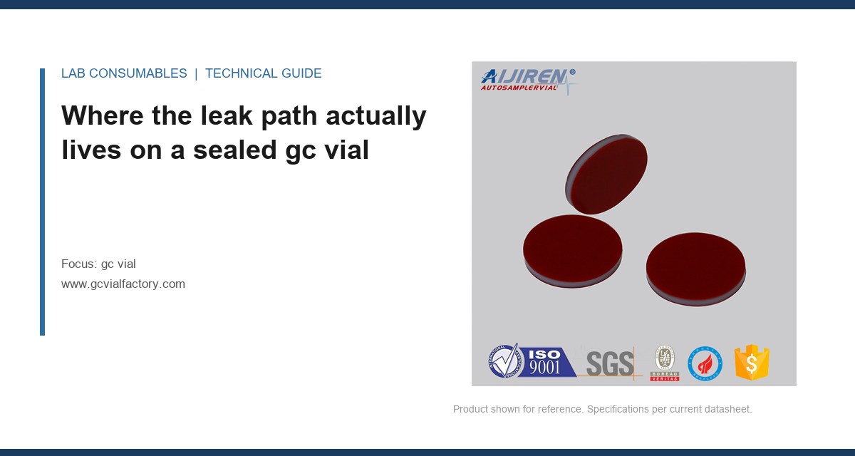 Where the leak path actually lives on a sealed gc vial