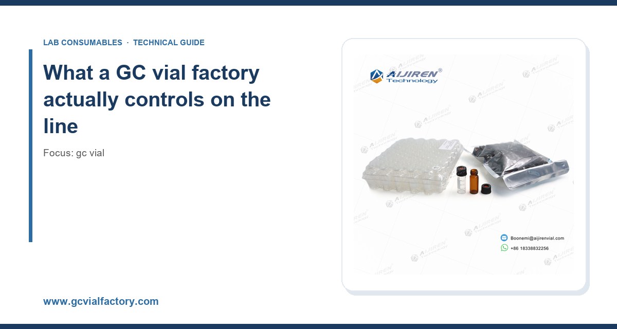 What a GC vial factory actually controls on the linenew gc vial