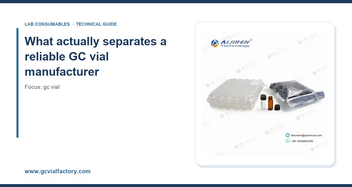 What actually separates a reliable GC vial manufacturer