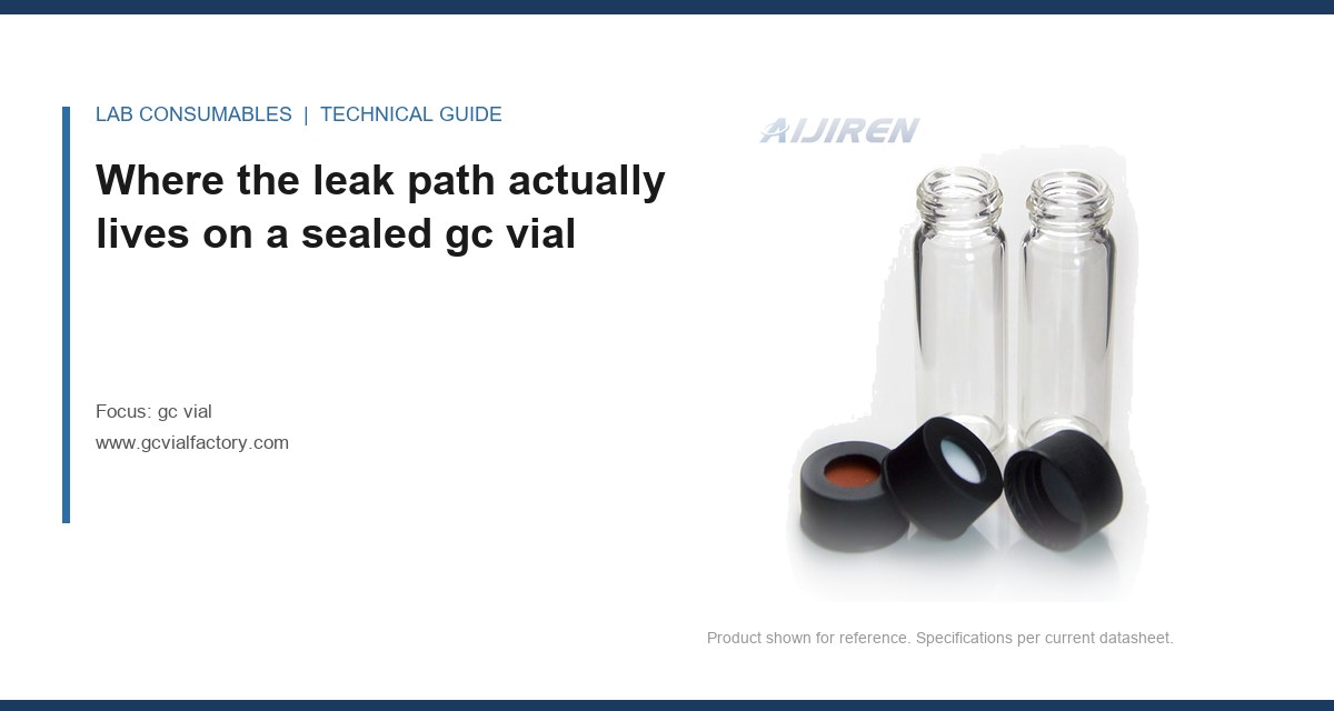Where the leak path actually lives on a sealed gc vial